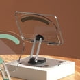thumbnail image 3 of Soporte de Tabletas, Acrílico Transparente Plegable ESTABLE ESTABLE ESTABLA SOPORTE DE ESCRITORIO 360 PROCESOS PARA LA OFICINA, 3 of 7