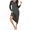Dark Grey, variant on Oudiya Women Long Sleeve Nightgown V Neck Loungewear Button Full Length Sleepwear Nightshirt, M-3XL