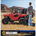 thumbnail image 6 of Massimo GKD350 Gas Go Kart – 300cc 18HP 4-Stroke Automatic, 2-Seater Military Style – Red, 6 of 9