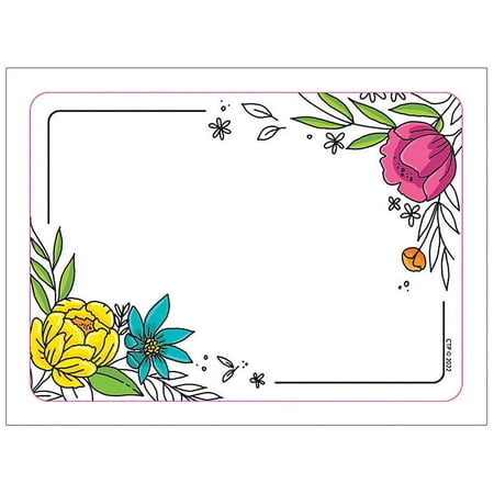 Bright Blooms Doodly Blooms Labels | Bundle of 5 Packs