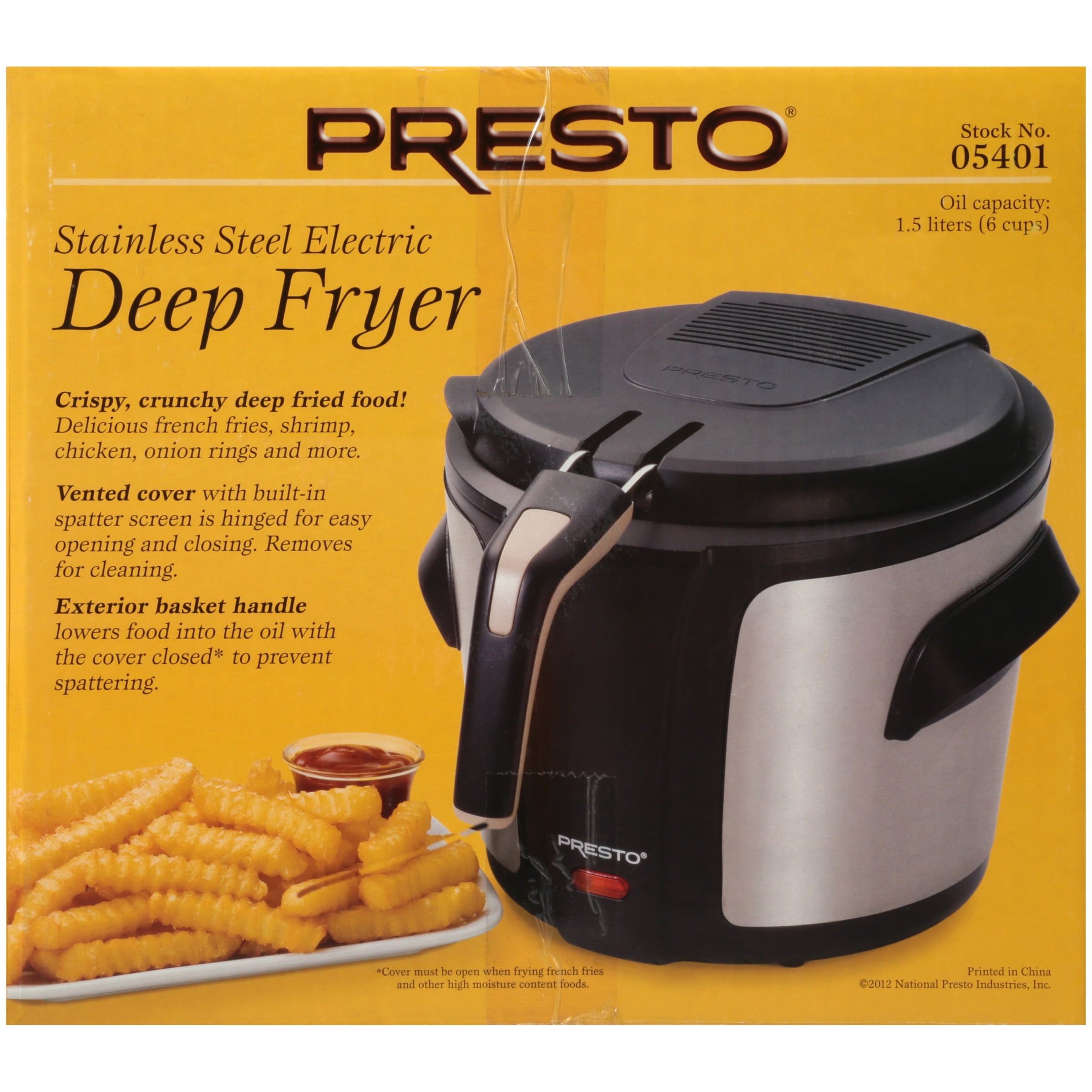 Presto 05411 / 05410 6 Cup Electric Deep Fryer: Electric Deep Fryers  (075741054117-1)