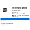thumbnail image 2 of Right Passenger Side Battery Tray - Compatible with 1987 GMC V1500, 2 of 2