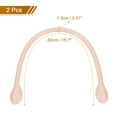 thumbnail image 2 of Unique Bargains 15.7' Leather Purse Strap with Ear Shaped End Bag Handle Replacement for Purse Handbag Wallet Pink, 2 of 6