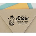 thumbnail image 4 of Printtoo Personalized Black Self Inking Let It Snow Favor Stamp Custom Christmas Rubber Stamper-68 x 30 mm, 4 of 6