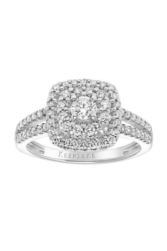 Anise 3/4ctw Certified Diamond Cushion Shape 14KT Engagement Ring (H-I, I2)