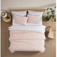 thumbnail image 2 of C&C California Jacquard Comforter Set, Textured, All-Season Comfort, 3 piece, King, Pink, 2 of 6