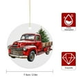 thumbnail image 2 of Christmas Ornaments Vintage Red Truck with Christmas Tree Funny Christmas Ornaments 2025 Xmas Holiday Decor Ornament Hanging Ornaments for Christmas Tree Decoration Xmas Day Home Party Decorations, 2 of 8