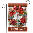 thumbnail image 2 of Briarwood Lane Holiday Poinsettia Wreath Garden Flag, 2 of 4