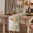 thumbnail image 2 of Table Runners 72 Inches Long Dress Scarves, Easter Bunny Farmhouse Kitchen/Dining Table Runner, Coffee Tablerunners, Spring Flowers Leaves Cute Rabbits Pastoral Plants 14x72 Inch, 2 of 9