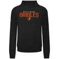 thumbnail image 2 of Men's Levelwear  Black Baltimore Orioles Mandate Carve Tri-Blend Hoodie, 2 of 3
