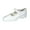White, variant on Uma Women Wide Width Leather Mary Jane Style Shoes WHITE 9