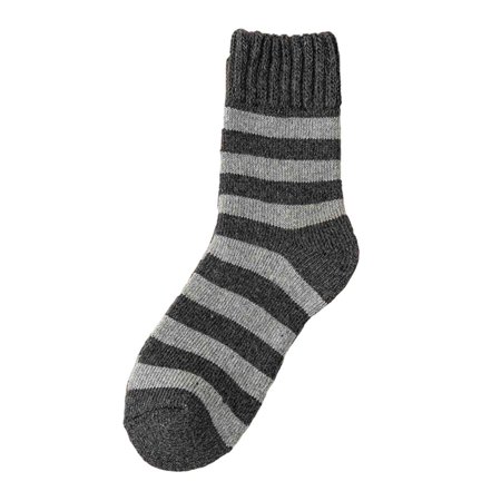 Iugvhana Men s Mid-Calf Striped Socks Stylish Comfortable for Casual Daily Wear‌ Gray Free Size