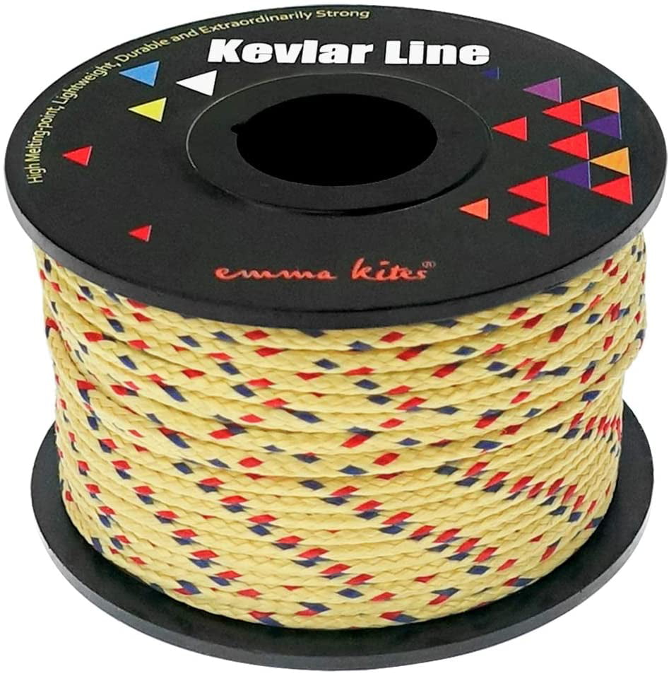 100% Braided Kevlar Line Cord Kites Fishing Camping Survival Outdoors 100~2000lb 