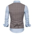 thumbnail image 7 of Men's V-Neck Suit Vests Slim Fit Business Dress Vest Waistcoat Formal Sleeveless Tuxedo Jacket, 7 of 7