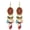 Red, variant on Yoyauz Long Beaded Tassel Earrings Bohemian Native Tassel Earrings Handmade Seed Beads Tribal Pendant Earrings Bohemian Multicolor Crystal Beaded Tassel Earrings Women's Women