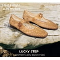 thumbnail image 6 of LUCKY STEP Womens Jelly Ballet Flats Buckle Strap Lightweight Mesh Clear Beach Sandals,Beige, 6 of 11