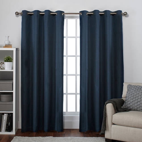 Exclusive Home Curtains 2 Pack Raw Silk Thermal Grommet Top Curtain ...