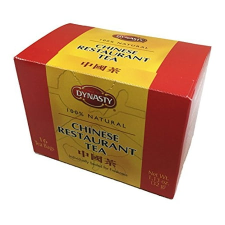 Dynasty 100% de thé naturel 16 sachets de thé individuels Per Pack (Restaurant chinois, 6 Pack)