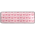 thumbnail image 5 of SKYSONIC 2'X6' Pink Valentine Lips Runner Rug with Rubber Backing, Kiss Me Non Slip Entryway Rug Runner Washable Soft Area Rug Carpet for Hallway Bedroom Kitchen Decor, 5 of 6