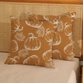 thumbnail image 4 of Fall Pillow Covers 18x18 Burnt Orange Cream Pumpkin Decor Throw Pillows Case for Couch Maple Leaves Autumn Harvest Thanksgiving Farmhouse Outdoor Decorative Cushion Cases for Sofa Bed Set of 2, 4 of 6