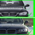 thumbnail image 3 of TYPE2 Carbon Look-Rhyming Rearview Side Mirror Cover M Accessories Carbon Fiber Gloss Black Fit For BMW E90 E91 E92 E93 E81 E87 E82 E88 3 1 Series, 3 of 7