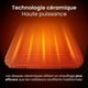 thumbnail image 2 of 1800W Ceramic Fan Heater, Space Heater with Auto Oscillation, 2 Heat Settings and Fan Only Mode - Black, 2 of 5