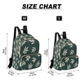 thumbnail image 2 of FORMRS Mini Backpack Purse for Women Travel Daypack Casual Shoulder Bag, Beige Leaves, 2 of 7