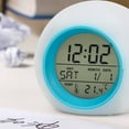 thumbnail image 3 of CCOCC Alarm Clock,Alarm Clock for Kids,Bedside Clock,Blue, 3 of 4
