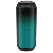 CLEVER BRIGHT 8-in Portable Wireless TWS Bluetooth Speaker IPX4 Waterproof Powerful Sound, CF006 - Black
