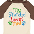 thumbnail image 4 of Inktastic My Grandad Loves Me Boys or Girls Long Sleeve Baby Bodysuit, 4 of 5