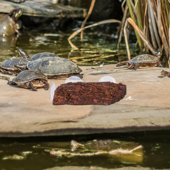 EXHUMKY 1 Set Turtle Basking Platform Large for Aquarium Environment 8.7x5.1x1.6in