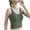 Green, variant on YHAJDS Tank Tops for Women Solid Color U Neck Sleeveless Spaghetti Strap Padded Casual Top