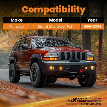 maXpeedingrods 3” Lift Leveling Kit for Jeep Grand Cherokee WJ 1999-2004, Front & Rear Coil Spacers