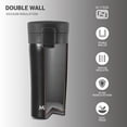 thumbnail image 5 of Thermosteel Vacuum Insulated Travel Coffee Mug - 300ml, Black | Prolonged Hours Hot & Cold - Leakproof & Rustproof On The Go Coffee Cup | Spill Proof & Easy To Sip, 5 of 5