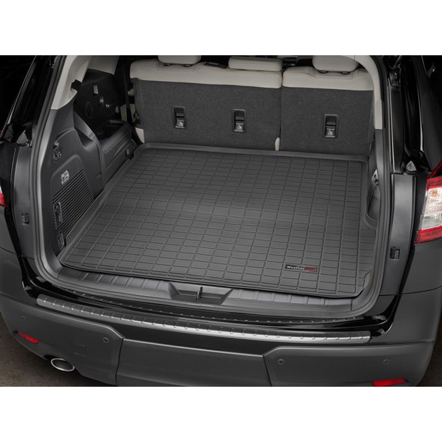 Fits 2019-2023 Subaru Ascent Weathertech Cargo Area Liner 401205 Direct Fit; Raised Edges; Black; Thermoplastic Elastomer TPE Injection Molded Material; Non-Skid
