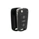 thumbnail image 1 of Carcasa de llavero de 3 botones Unique Bargains para Kia Rio 2013 Negra, 1 of 1