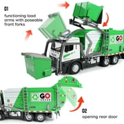 JBeeCtrl Garbage Truck Toys for Boys 3-5 with Lights & Sounds Trash Truck Toys for 2 3 4 5 Years Old Boys with Trash Can Lifter and Dumping Birthday Christmas Birthday Gift for Boys 2 3 4 5 Years Old