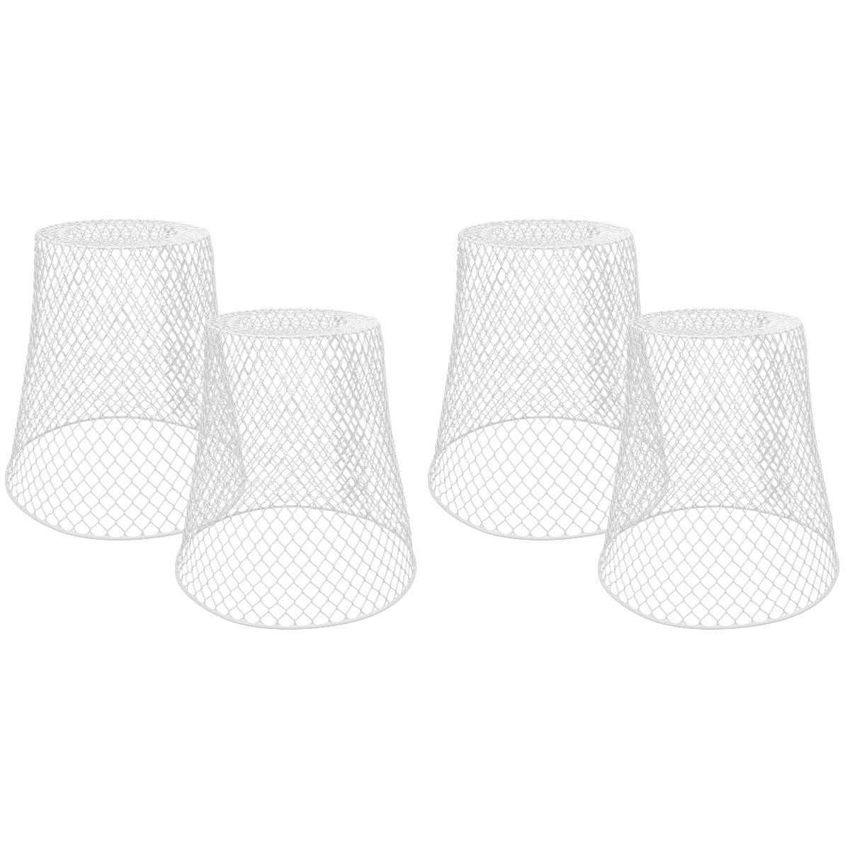 Hemoton 4 pcs  Sturdy Plant Protector Mesh Designed Plant Cage Multi-use Flowerpot Mesh  Cover