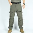 thumbnail image 6 of FRSASU Men's Tactical Work Pants Warm Water Resistant Breathable Flex Utility Cargo Skiing Hiking Pants Green, 6 of 9