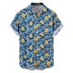 thumbnail image 5 of Ceisia Men's Tropical Floral Print Short Sleeve Button Down Hawaiian Shirt for Beach Vacation Yellow XXXL Gifts, 5 of 8