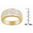 thumbnail image 4 of 14K Yellow Gold 1ct. TDW Princess and Baguette-Cut Diamond Ring(H-I, SI1-SI2), 4 of 5