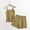 Yellow, variant on Wensltd Solid Color Pajamas for Women Slim Fit Tank Top and Pant Fashion Sleepwear Sets