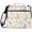 Colorful Easter Bunny Pattern, variant on Zipper Binder with Shoulder Strap 2 inch 3 Ring Waterproof File Folder Organizer Bag 500 Sheet Red and Cream Diamond Shapes