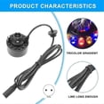 thumbnail image 3 of 12 LED Fog Machine Ultrasonic Nebulizer Mist Maker Water Mist Fogger with Removable Splash Guard EU Plug!zz42, 3 of 5