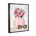 thumbnail image 4 of Stupell Industries Pink Bouquet & Sunglasses Botanical & Floral Painting Black Floater Framed Canvas Art Print Wall Art, 25 x 31, 4 of 10