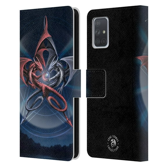 Head Case Designs Officially Licensed Anne Stokes Dragons 3 Pentagram Leather Book Wallet Case Cover Compatible with Samsung Samsung Galaxy A71 (2019)
