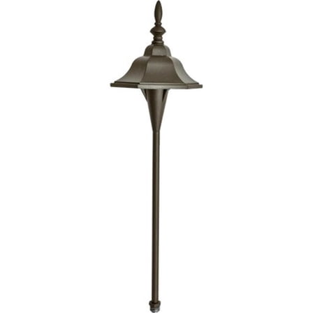 Dabmar Lighting LV69-L3-30K-BZ 12V G4 LED 3W 30K Powder Coated Cast Aluminium Bell Path Light, Bronze