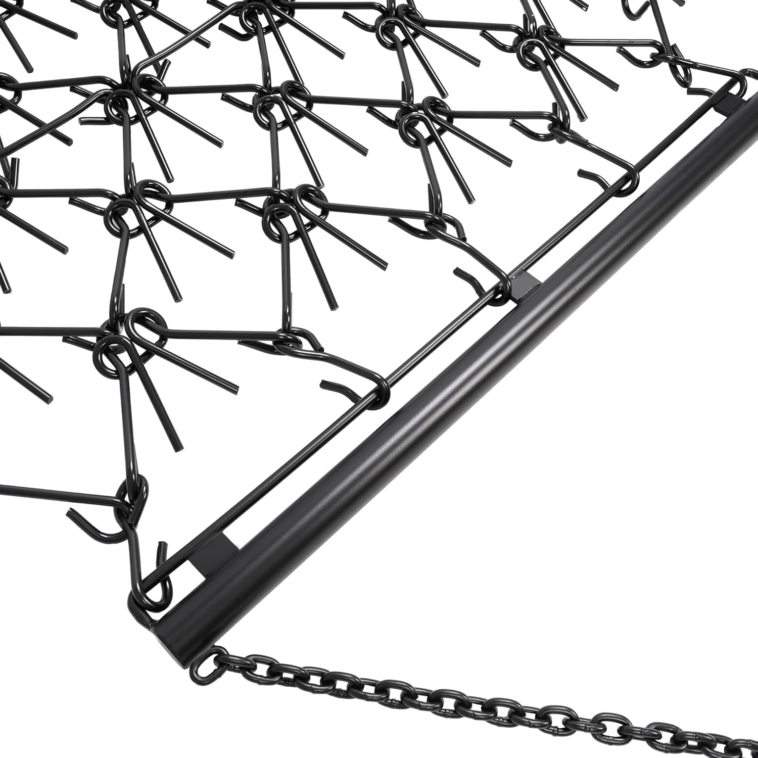 KOJEM 4'W x 4'L Chain Drag Harrow Compatible with Tractors ATV UTV Lawn Tractor Attachments