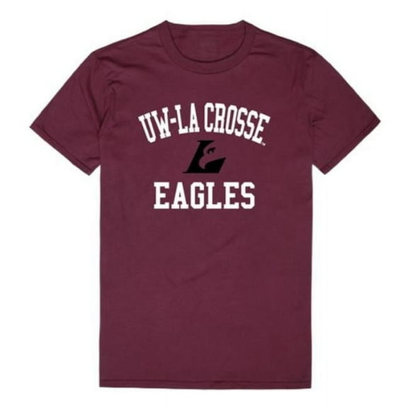 University of Wisconsin-La Crosse Eagles Arch T-Shirt, Maroon - Large