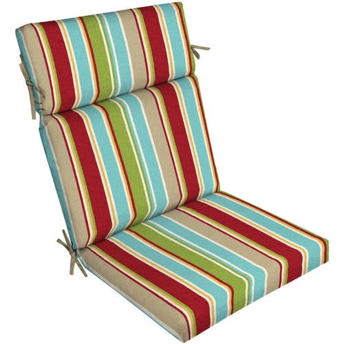 Mainstays Outdoor Patio Dining Chair Cushion, Multiple Patterns ...